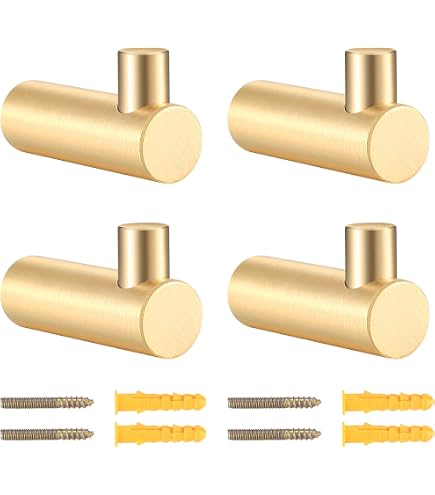 SOLIDO LINEA ORO Ceramica e Metallo Ganci da Parete Appendini Cappotto