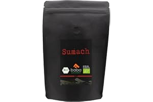 baba Gourmet - Original Bio Sumach Pulver 250 g - 100% naturrein für orientalische Gerichte - Sumachpulver schonend gemahlen und getrocknet - Sumac Spice in Premiumqualität ohne Zusatzstoffe