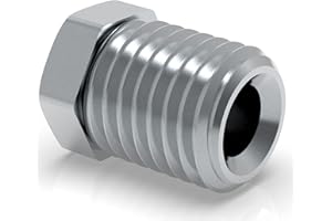 AUPROTEC 20 raccordi a vite M10 x 1,25 per tubo del freno da 4,75 mm e tipo M, connettore professionale conforme a DIN/ISO 1651