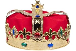 Boland 64557 – Couronne pour enfant Royal King, couronne, empereur, reine, Herzog, chapeau, carnaval, Halloween, fête à thème, théâtre, scène.