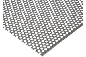 BESTELL_DEIN_LOCHBLECH Lochblech Edelstahl RV5-8 V2A Roh 1,5mm dick - Zuschnitt nach Maß (1000 mm x 500 mm)