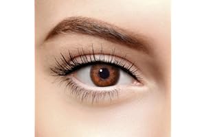 CHROMAVIEW Lentilles De Contact Colorées Noisette D’Automne Trois Tons (90 Jours) - sans Correction