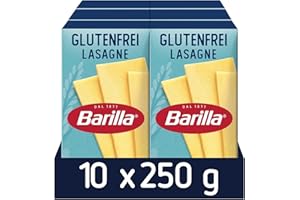 ‎BARILLA Barilla Pasta Glutenfreie Lasagne aus köstlichem Mais und Reis, perfekt für Menschen mit Zöliakie oder Glutenunverträglichkeit, 10er Pack (10 x 250 g)