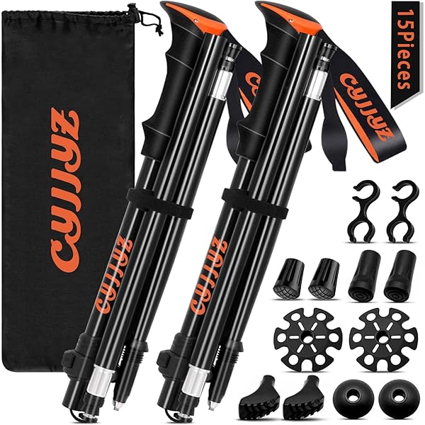 Bastoni Da Trekking Nordic Walking | Regolabili 65-135 Cm | Anti-Shock | Set 2 Pezzi - Foto 4