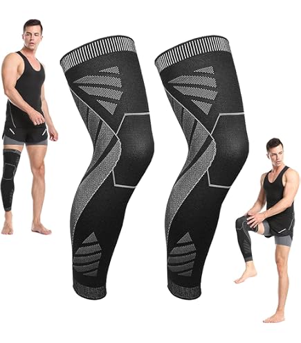 Manchon de compression du genou, longueur complète, manchon de cyclisme, sport pour Manchon de compression du genou, longueur complète, manchon de cyclisme, sport pour