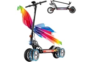 Monopattino Elettrico Adulto,TODIMART S7/S13 48V 13/20.8Ah, Autonomia 40-80KM Monopattini Elettrici da 10 pollici senza camera, Avviamento a Chiave