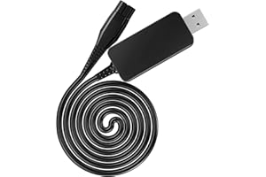 HINCORE Cargador USB de 8V para Philips One Blade Charger QP2530/30 QP2630/30, reemplazo para QP2530 QP2630 Philips Oneblade Razor Shaver Charger, reemplazo del cable de alimentación Philips HQ850