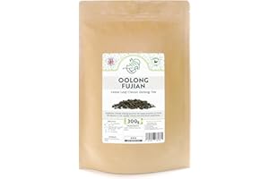 HIIP TEA Oolong Fujian Loose Leaf Tea – Classic Chinese Oolong Leaves (300g)