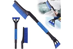 Rajvia Raspador de Hielo Cepillo,Pala de Nieve con Nieve Cepillo, Escoba para la Nieve, 2 en 1 vehículo Moda Car Nieve Quita Hielo