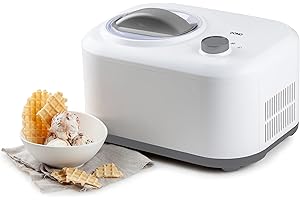 DOMO DO9243I DO9243I-Macchina per Gelato, 1 l, Plastica, Bianco