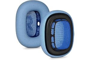 umvowuxa Replacement Ear Cushions for AirPods Max Headphones, Earpads with Softer Protein Leather and Noise Isolation Memory Foam (Sky Blue)
