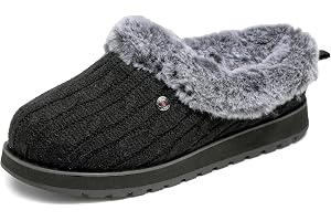 Skechers KEEPSAKES - ICE ANGEL Dam slipper Low-Top | Skechers - Avslappnade tofflor, vadderad innersula i minnesskum, foder i fuskpäls, avslappnad passform