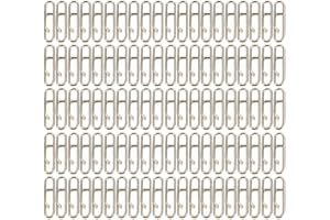 100PCS YAIYEFU Fishing Clips,High Strength Stainless Steel Fast Snap Clip Fishing Clips Quick Change Connector Easy Lure Snaps for Saltwater&Freshwater