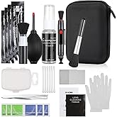 49 in 1 Professional Reflex Camera Cleaning Kits for SLR Cameras and Optical Lens Digital DSLR Cameras, Black Waterproof Hous