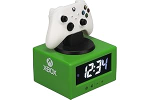 Paladone Xbox Controller Digital Alarm Clock with Night Light Function, Officially Licensed Gaming & Bedroom Décor for Kids, Adults, Boys, Men, Gifts for Gamers