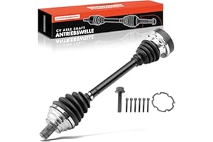 Frankberg Arbre de Transmission sans bague ABS Essieu Avant Gauche Compatible avec A3 8P1 Golf VI 5K1 Pas.sat 3C2 Tou.ran 1T1 1T2 Oct.avia II 1Z3 Leon 5F1 Remplacer# 1K0407271DQ