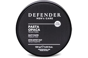 CAPELLO POINT Defender, Pasta Opaca per Uomo, Pomata Disciplinante a Tenuta Media, Effeto Opacizzante, Ideale per Look Versatili, Senza Siliconi e Parabeni, 100 gr