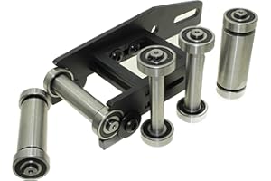 LASANA SMART MACHINES Ensemble complet de roues avec 5 petites roues en acier, pour meuleuse 2 x 72 cm, Noir, Carbure de silicium, Meuleuse d'angle