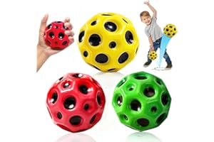 ZZRSYJ Super High Bouncing Ball,Space Jump Ball,Planet Bouncing Balls,Toy Space Ball,Mini Bouncy Ball Toy,Bola Espacial,Easy to Grip and Catcher Sports Training Hole Ball for Kids Party Gifts (A)