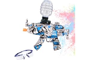 WOHHOO Outdoor Activity Foam Blaster Automatic MP5 Electric Toy Foam Blasters For Children & Adults Outdoor Toys, (BLUE)