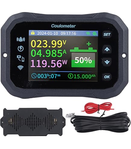 12V Accubewaker Met LED Display - Automatische Onderspanningsbeveiliging & Uitschakeling
