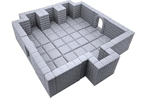 EnderToys Piastrelle deluxe bloccabili per sotterranei, antiche alcole, verniciabili, stampate in 3D, da tavolo, gioco di ruolo, paesaggio, terreno, per miniature da 28 mm