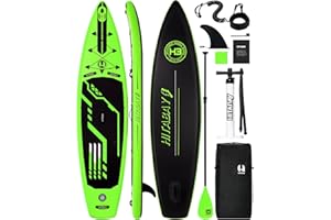 HITABAY Tavola SUP con Accessori Completi, 290cm e 320cm e 335cm SUP Gonfiabile Adulti, Carico Massimo 150kg Tavola da Surf