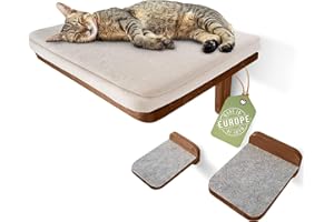 WOOWOOD® Mur d'escalade pour chat avec 2 escaliers muraux [en provenance d'Europe] I Arbre à chat I Hamac pour chat I Mur d'escalade I Mur pour chat I Arbre à chat I Arbre à chat I Mur d'escalade