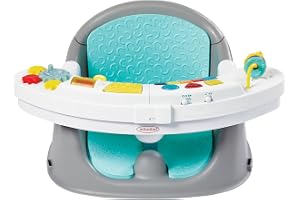 Infantino Music & Lights 3 in 1 Discovery Seat & Booster - Growing Baby Chair Booster Seat & Dining Chair - With Toys and Snack Tray - For Babies and Toddlers