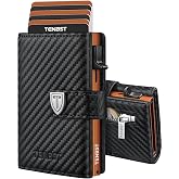 TENBST Men's Wallet - Ultrathin Wallet for Men with Coin Compartment and RFID Protection, Premium Slim Wallet, Luxury Wallet