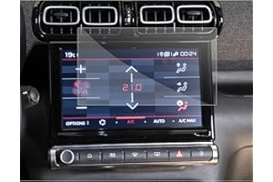 SXCY [Lot de 2] pour Citroen C3 C4 Navigation Film de Protection, 7" Transparent GPS Film en Plastique 4H Dureté/Anti Rayures/Anti Empreinte
