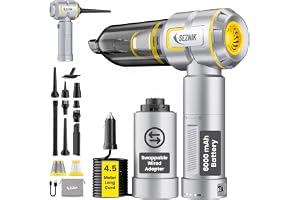 SEZNIK Stark Vacuum Cleaner for Home Use | Car Use | Wired +Battery Powered | 4 in 1 Cordless Car Vacuum Cleaner & Blower | BLDC Motor| Rechargeable 6000mAh | 3 Speed Suction Upto 18000PA | 1 Yr Warranty