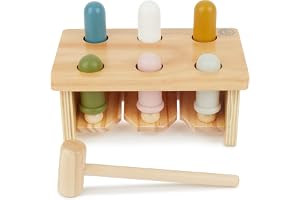 Bieco Hammarbänk från 1 år | Baby Hammarspel i trä | Motorik leksak Aktivitetsleksak Baby Hammarspel Montessori Leksak i trä