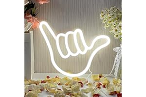 YUEYYNS Geste Neon Signs LED Neon Light Signs Art Décoratif Lampe Au Néon USB Signe Pour La Maison Intérieur Bar Salle De Jeux Boutique Décoration Murale Festival De Noël Fourniture De Fête