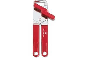 Victorinox, 7.6857, Küchenhelfer, Universal-Dosenöffner, robuster Kunststoff-Griff, Rot, Made in Switzerland