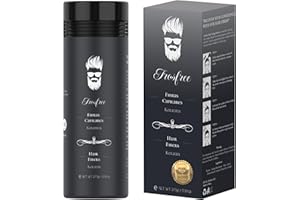TROSFREE: Fibras Capilares Castaño Oscuro 27,5 gr - Fibra Capilar Hombre con Keratina para Disimular Calvicie - Fibra Capilar Mujer Cubre Canas - Thick Fiber