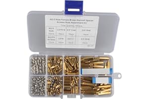 ZDE Lot de 182 pièces série M2.5 Hex Brass Spacer/Standoff Écrou vis Accessoires pour Raspberry Pi 5 avec vis M2 câbles FFC de 30 mm câbles FFC de 50 mm pour la carte adaptateur PCIe vers NVMe SSD