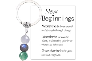 MKISHINE Crystal Keychain Gift for New Beginnings, New Beginnings Gifts for Women Farewell Going Away Gifts for Coworker, Inspirational Encouragement for Friends, Divorce Breakup Get Well Gift