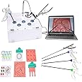 Complete Laparoscopic Surgery Training Set for Medical Doctors and Students - Simulated Training Box Kit with Instruments and Accessories