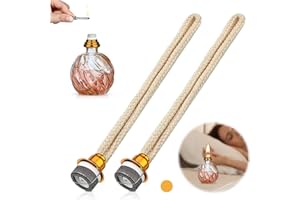 UINNOSSVC 2 PCS Golden 13mm Diffuser Wick for Oil Burners, Catalytic Wick for Aromatherapy
