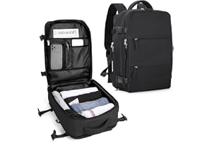 SZLX Handbagage 40x30x20 Ryanair Ryggsäck Dam Wizz Air 40x30x20 Flygplan Under Sätet Kabinväska Reseryggsäck Handbagage Easyjet Ryggsäck Vattentät Herr med Skofack för 14-tums Laptop