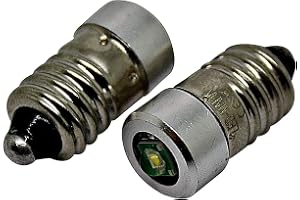E10 3 W LED 3–6 V 3 V 4,5 volt LED uppgradering ersättning pannlampa ficklampor zoom kall vit Mes (2)