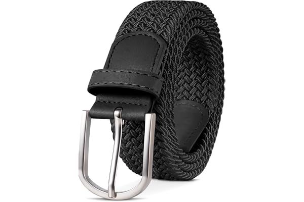 TANGCHAO Unisexe Tissu élastique Ceinture Élastique Tressée Stretch Belt Ceinture Étirable Pour les Hommes et les Femmes Plusieurs Couleurs