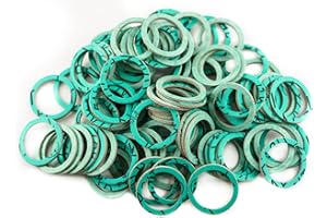 KINETICS LINE Junta Plana de Fibra 1 Pulgada Normal (30 x 24 x 2 mm) 100 Piezaspara Fontanería, Calefacción, Aire Acondicionado, Ventilación, Tuberías de Jardín (Hasta 180 °C)