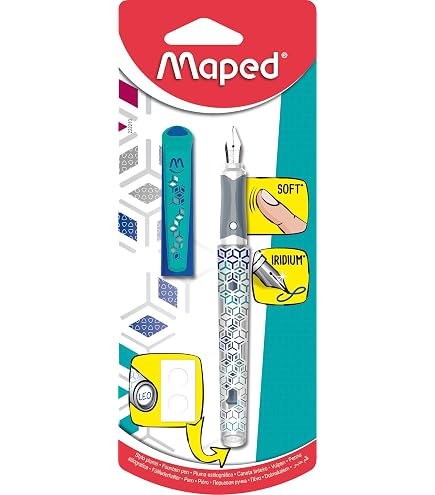 Kit Écriture Schneider Ceod Shiny - Stylo Plume Et Roller - Effaceur D'Encre - Encre Bleu Et Violet