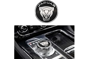 CELWA Black Metal Gear Shift Knob Emblem Badge Fit for Jagua XF, XE, XJ, XJL (BLACK)