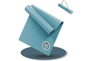 ‎LILENO SPORTS LILENO SPORTS Yoga Matte (180x60cm) inkl. Tragegurt - Sport und Yogamatte extra rutschfest in 4 mm Dicke - Gymnastikmatte und Fitnessmatte für Workout und Yoga - Sportmatte für Zuhause