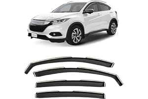 CLIM ART Deflettori antiturbo Compatibile con Honda HR-V 2015-2021 SUV - Accessori Auto - Deflettori finestrini - Deflettore Aria Auto - Protezione Meteo - Facilità di Installazione -Integr 4Pz