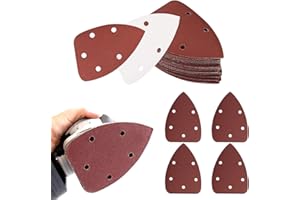 PENMOL 50PCS Sanding Pads Sander Pads Sanding Discs Sandpaper for Electric Sander Great for Sanding Polishing Random Orbital Sander