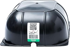 Thermahood - TH095 Pack of 10 - Airtight Downlight Covers for Over Recessed Lights and Downlights - Energy Efficient, Black, 190 x 190 x 95mm